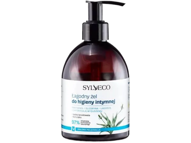 SYLVECO Łagodny żel do higieny intymnej Babka Lancetowata & Kora Dębu, 300 ml