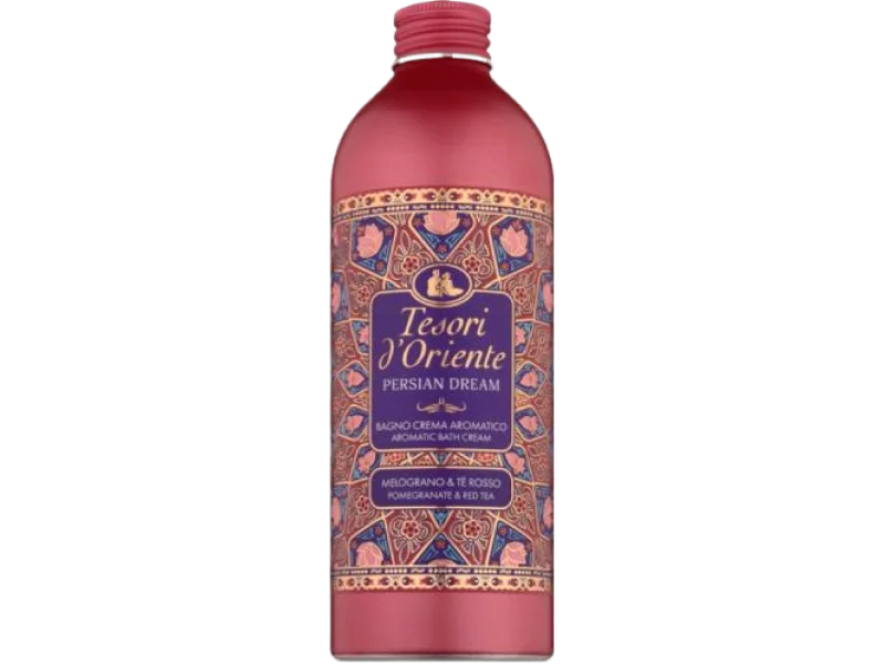 Tesori d’Oriente Persian Dream Kremowy Płyn do kąpieli – Pomegranate & Red Tea, 500 ml