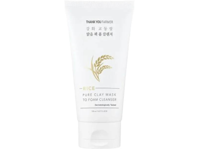 THANK YOU FARMER Maska z glinką i pianką 2w1, 150 ml