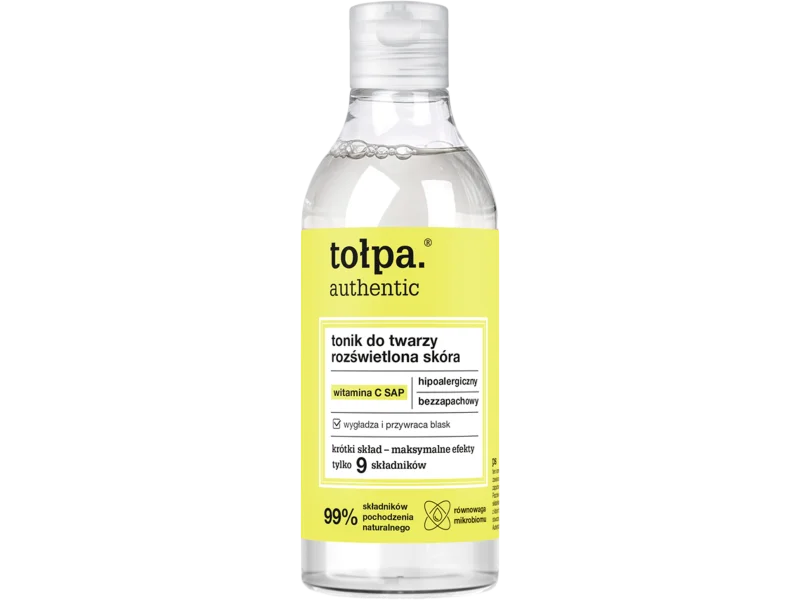 Tołpa Authentic, rozświetlona skóra, tonik, 200 ml