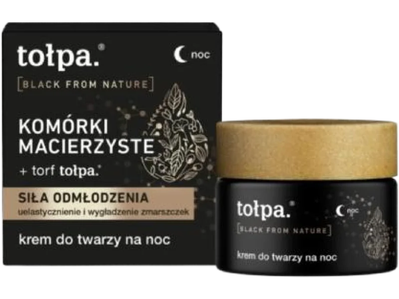 TOŁPA Black From Nature Krem do twarzy na noc, 50 ml