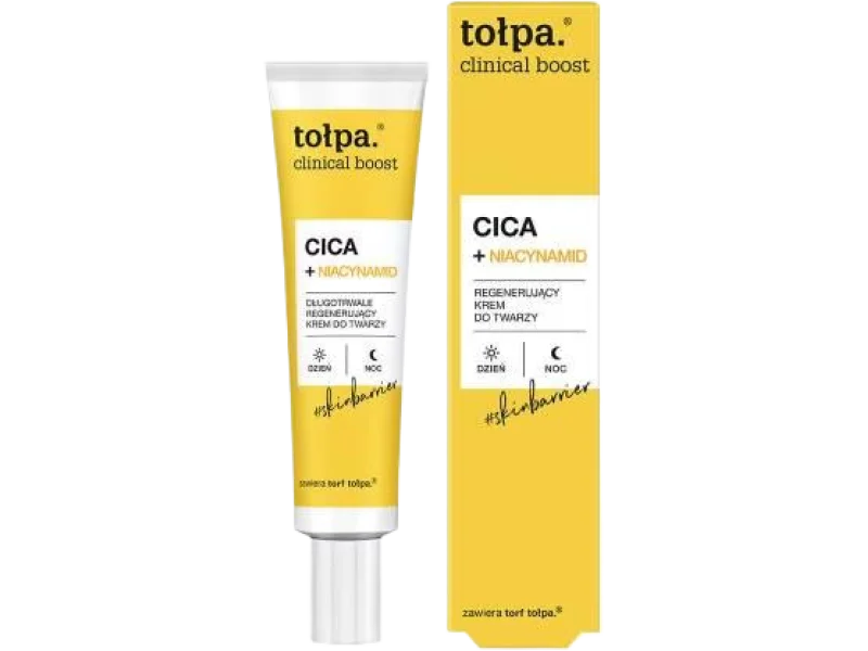 TOŁPA Clinical Boost Cica + Niacynamid Regenerujący krem do twarzy, 40 ml