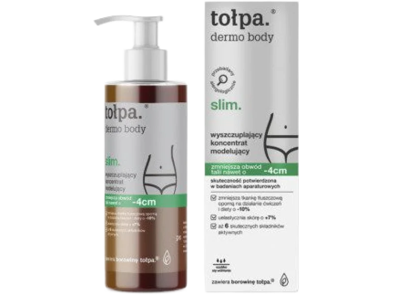 Tołpa Dermo Body Slim Wyszczuplający koncentrat modelujący do ciała, koncentrat do stosowania na skórę, 250 ml
