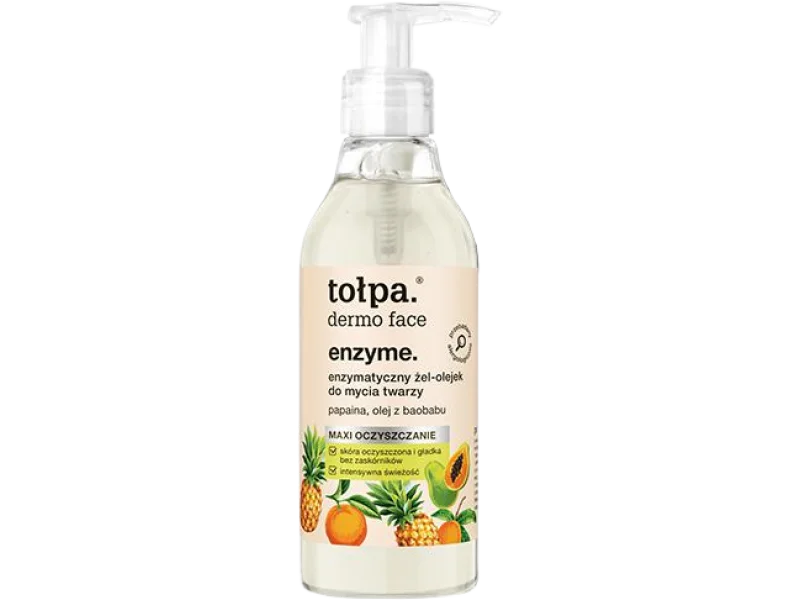 Tołpa Dermo Face Enzyme enzymatyczny żel-olejek do mycia twarzy, 195 ml