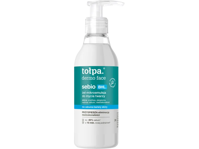 Tołpa Dermo Face Sebio BHL żel do mycia, 195 ml