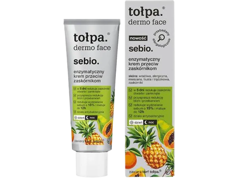 Tołpa Dermo Face Sebio enzymatyczny przeciw zaskórnikom, krem, 40 ml