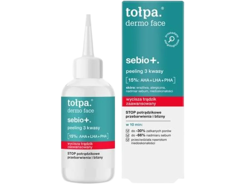 Tołpa Dermo Face Sebio+ peeling 3 kwasy, 50 ml