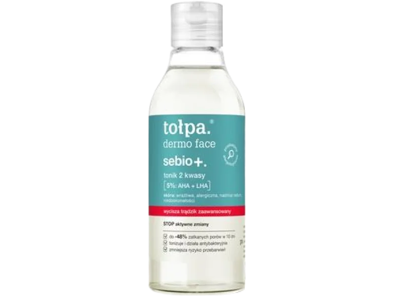 Tołpa Dermo Face Sebio+ tonik 2 kwasy, płyn, 200 ml