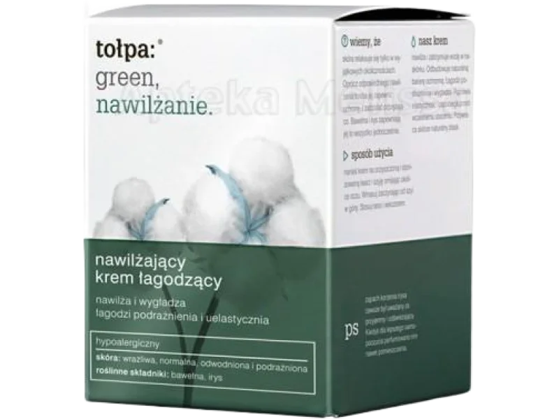 TOŁPA GREEN Nawilżający krem łagodzący, 50 ml