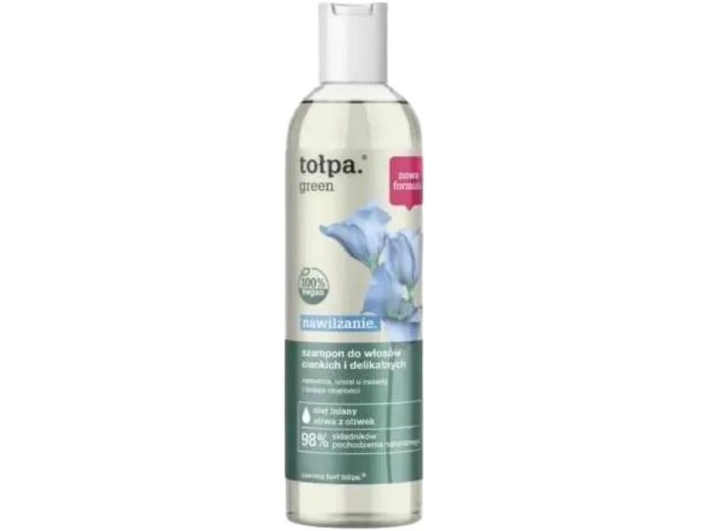 TOŁPA green nawilżanie Szampon do włosów cienkich i delikatnych, 300 ml