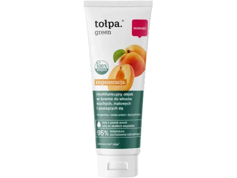 Tołpa Green Regeneracja multifunkcyjny olejek w kremie do włosów suchych matowych i puszących się, 125 ml