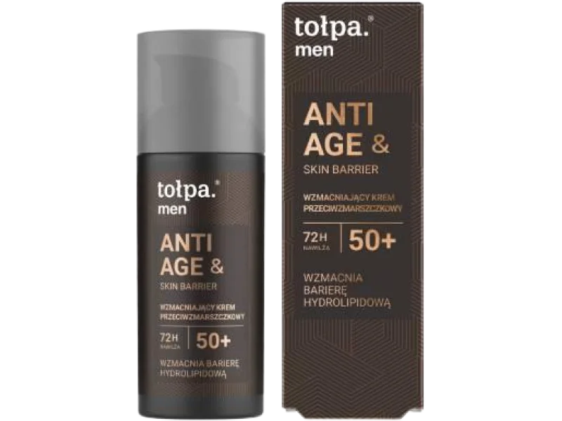 Tołpa Men Anti Age & Skin Barrier Wzmacniający krem przeciwzmarszczkowy 50+, 50 ml