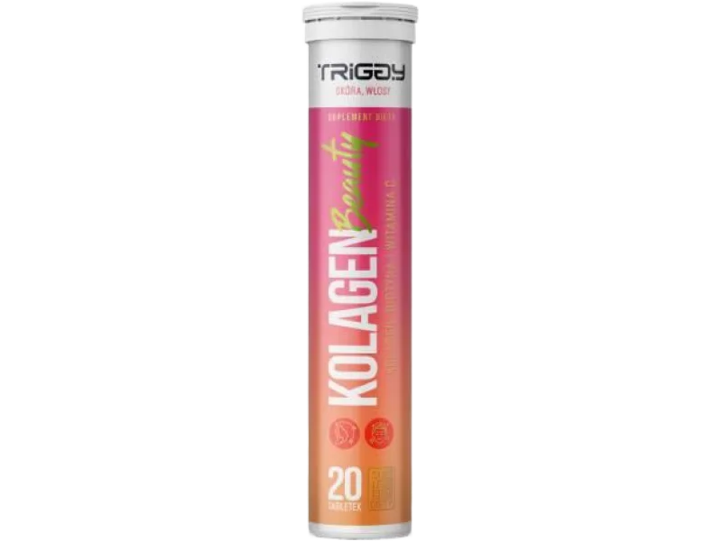 TRIGGY Kolagen Beauty kolagen, biotyna i witamina C, tabletki musujące, 20 szt.
