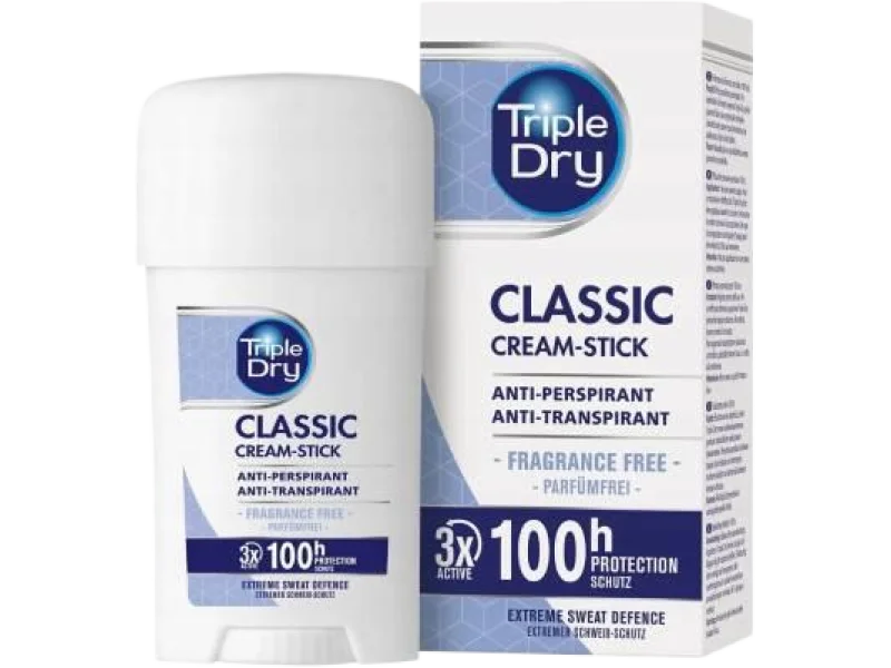 Triple Dry Classic Antyperspirant, sztyft, 45 ml