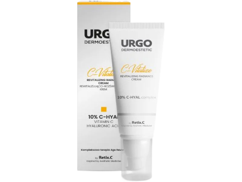 URGO DERMOESTETIC C-Vitalize Rewitalizująco-rozświetlający krem antyoksydacyjny, 48 ml