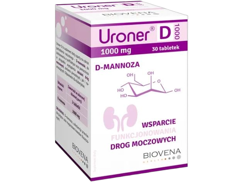 Uroner D, tabletki, 1000 mg, 30 tabl.