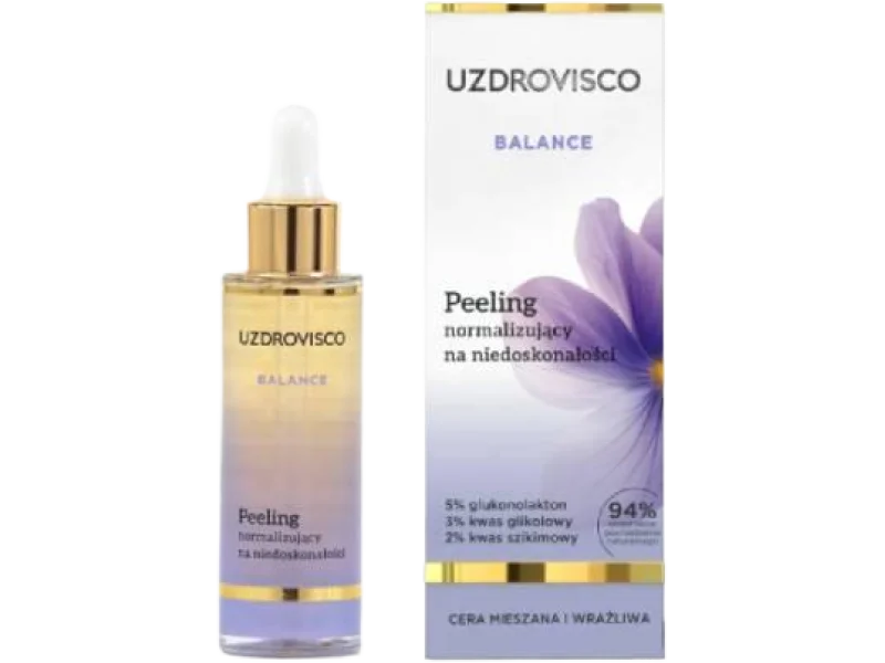UZDROVISCO Balance Peeling normalizujący na niedoskonałości, 30 ml
