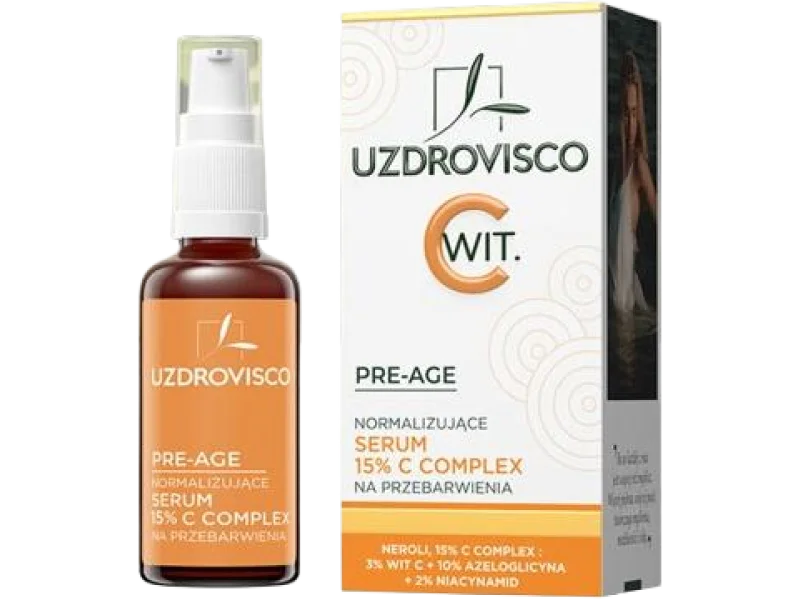 UZDROVISCO Pre-Age serum na przebarwienia 15 % witamina C, 30 ml