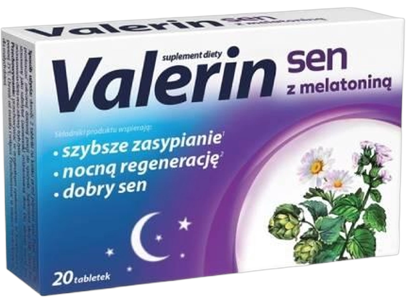 Valerin Sen z melatoniną, tabletki, 20 tabl.