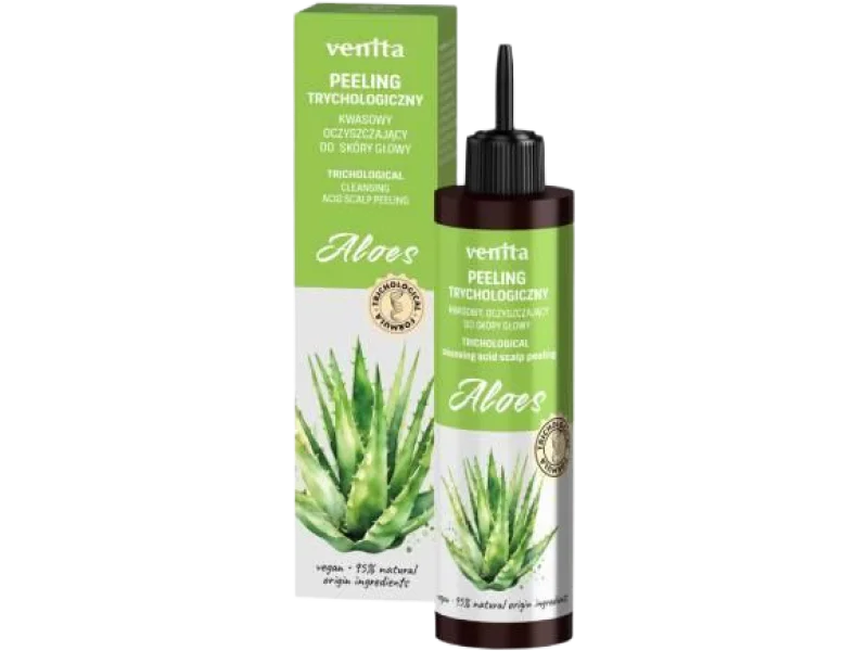 Venita peeling trychologiczny do skóry głowy kwasy AHA aloes, 100 ml