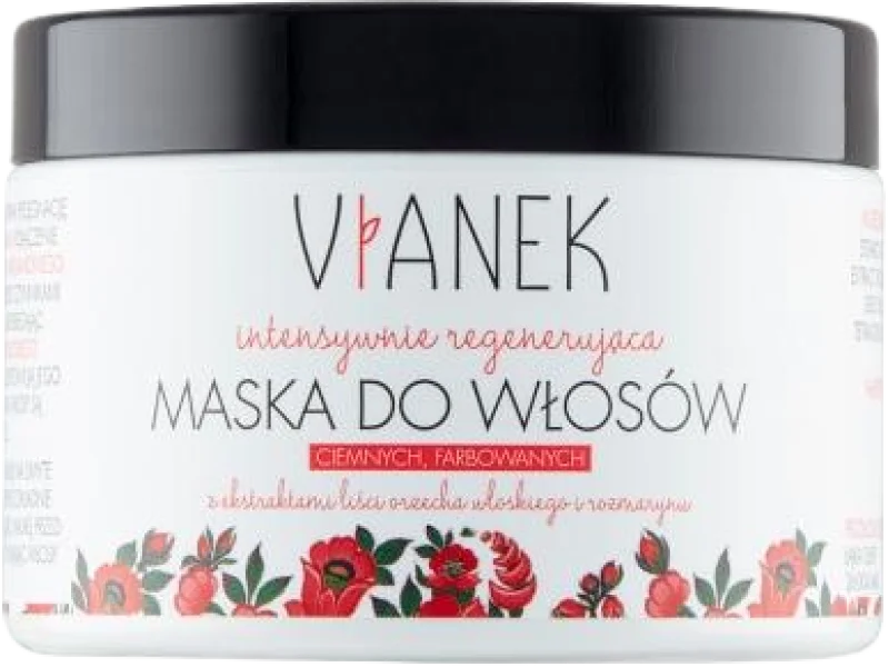 VIANEK Intensywnie regenerująca maska do włosów ciemnych i farbowanych, 150 ml