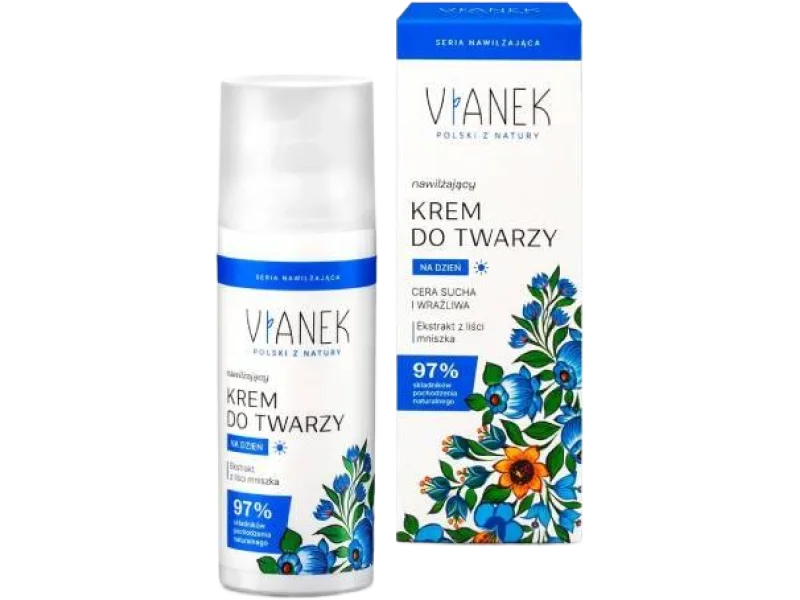 VIANEK Nawilżający krem do twarzy na dzień, 50 ml