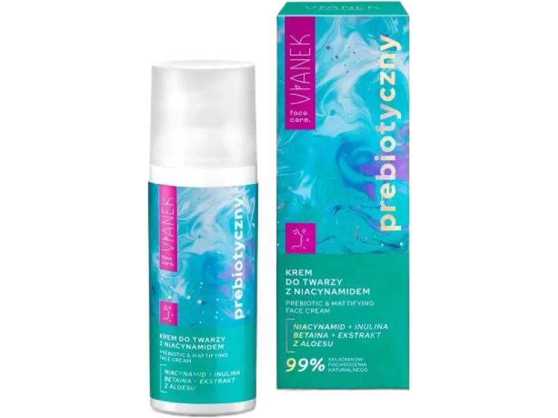 VIANEK Prebiotyczny krem do twarzy z niacynamidem, 50 ml