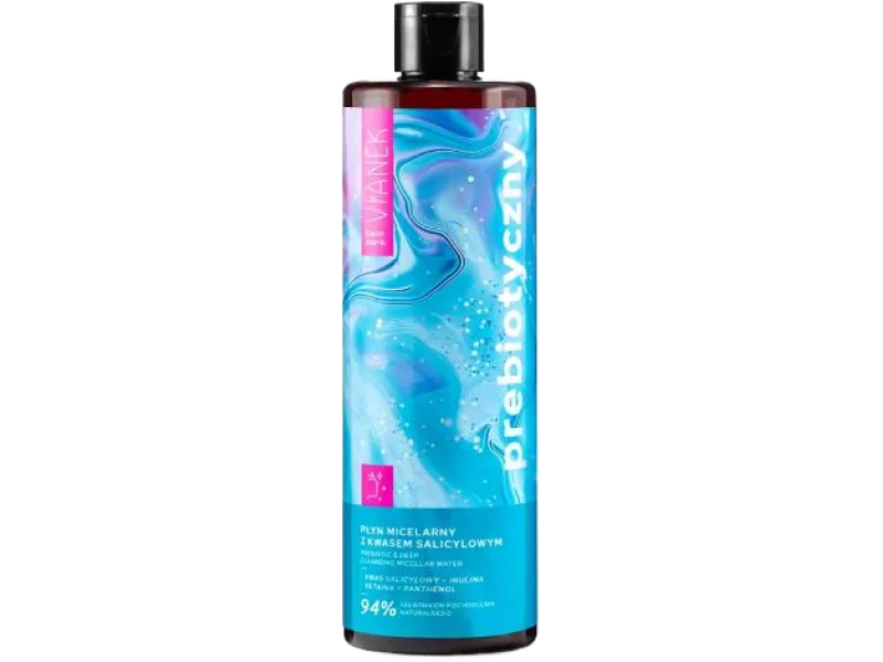 VIANEK Prebiotyczny płyn micelarny z kwasem salicylowym, 400 ml