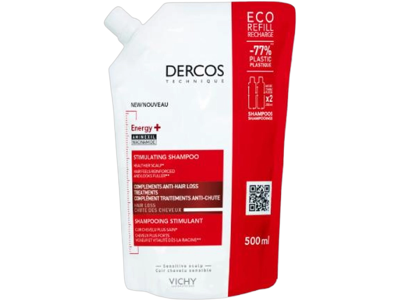 Vichy Dercos Energy+ szampon wzmacniający włosy uzupełnienie, 500 ml