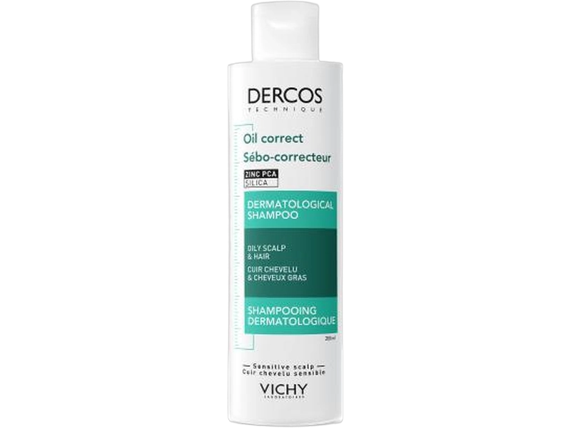 Vichy Dercos Oil Correct szampon normalizujący sebum, 200 ml