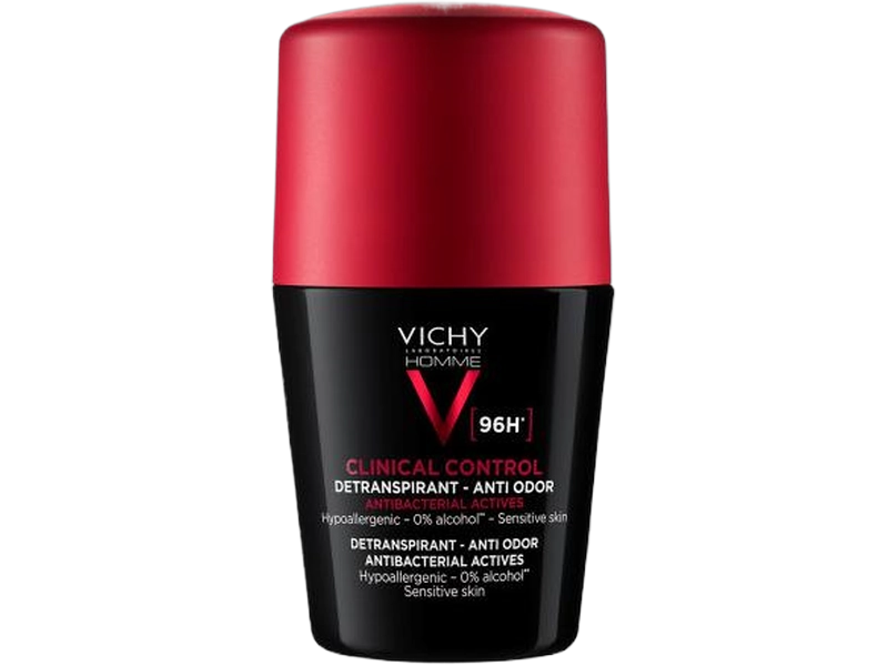 Vichy Homme Clinical Control 96h antyperspirant dla mężczyzn, roll-on, 50 ml