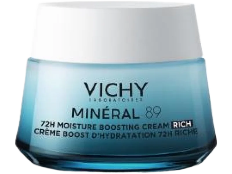 VICHY MINERAL 89 Bogaty krem nawilżająco-odbudowujący 72h, 50 ml