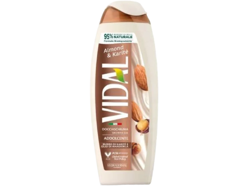 Vidal Almond & Karite Żel pod prysznic z masłem shea i olejem migdałowym, żel, 600 ml