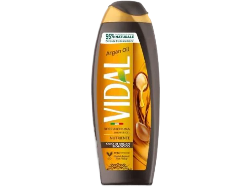 Vidal Argan Oil Żel pod prysznic z organicznym olejkiem arganowym, żel, 600 ml