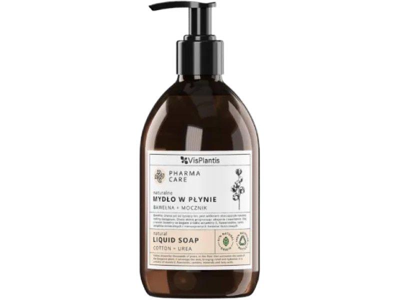 Vis Plantis Pharma Care naturalne mydło w płynie Bawełna + mocznik, 500 ml