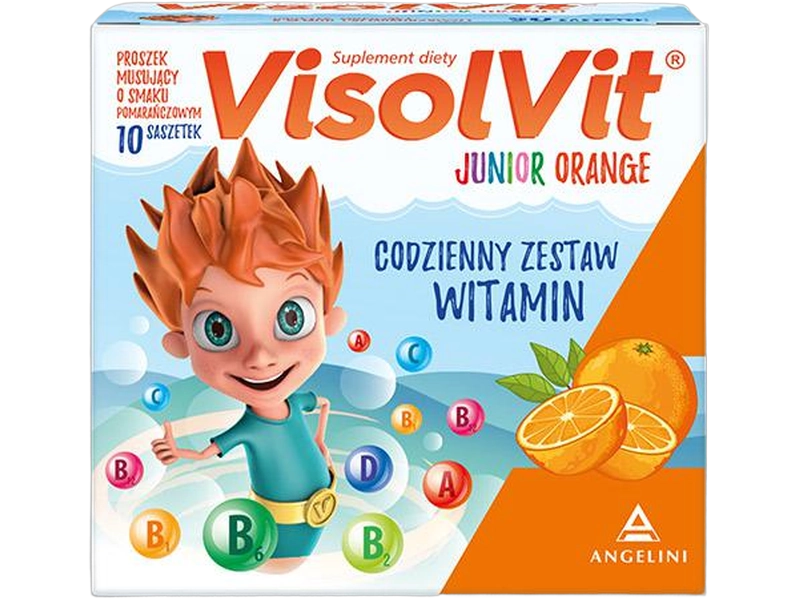 Visolvit Junior Orange, proszek, 10 sasz.