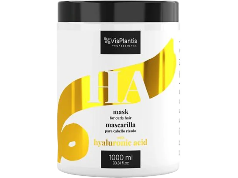 VisPlantis Professional maska do włosów kręconych z kwasem hialuronowym, 1000 ml