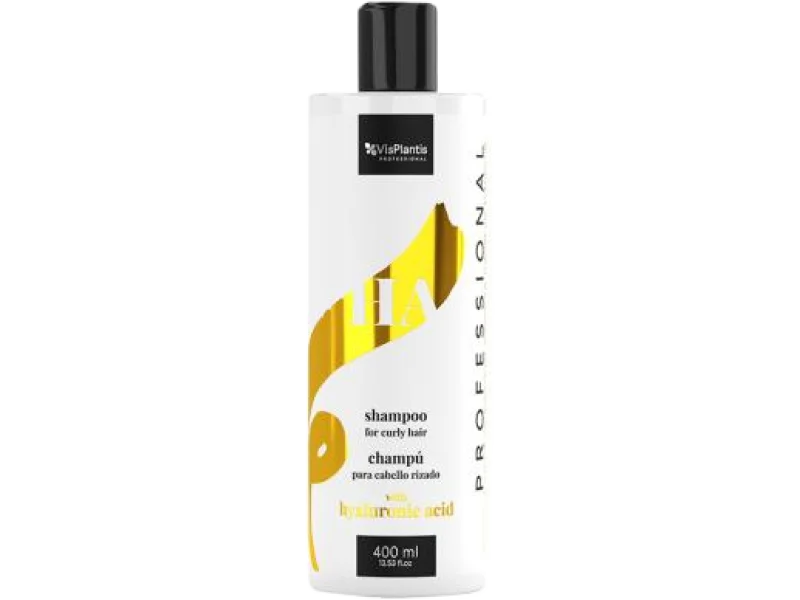 VisPlantis Professional szampon do włosów kręconych z kwasem hialuronowym, 400 ml