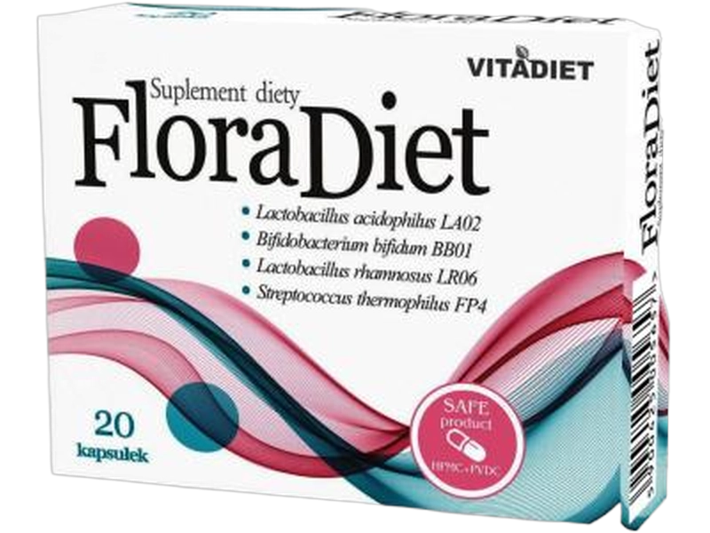 Vitadiet Flora Diet, kapsułki, 20 kaps.