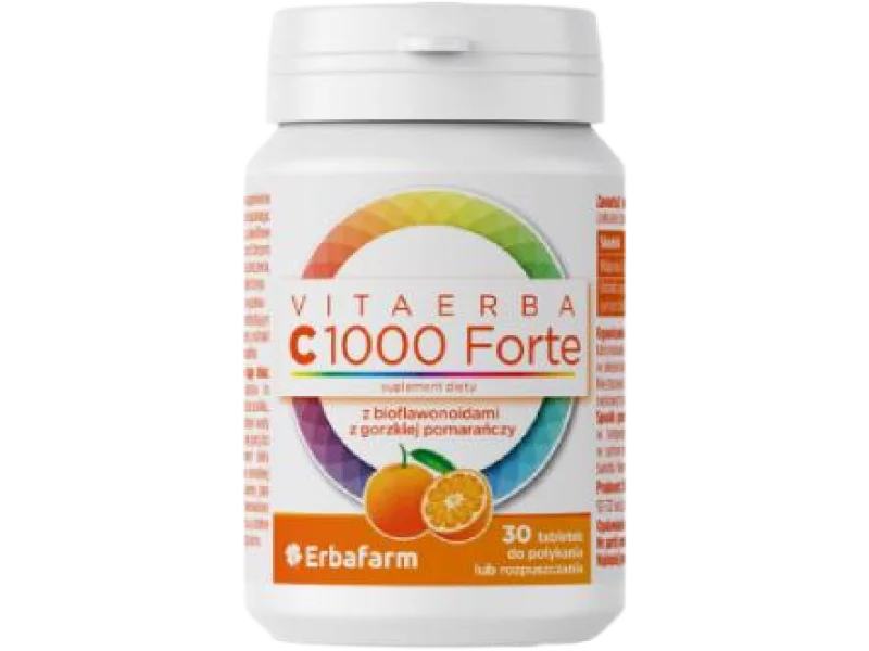 Vitaerba C 1000 Forte, tabletki, 1000 mg, 60 tabl.