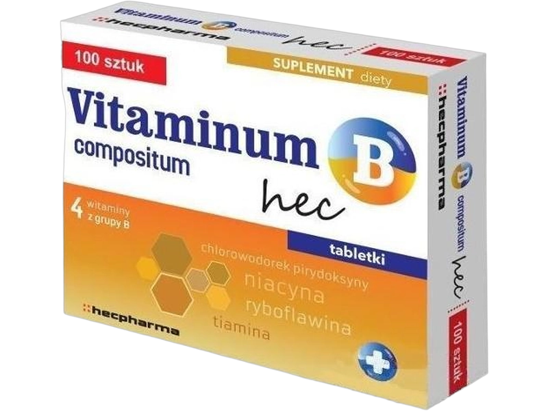 Vitaminum B compositum hec, tabletki, 50 tabl.