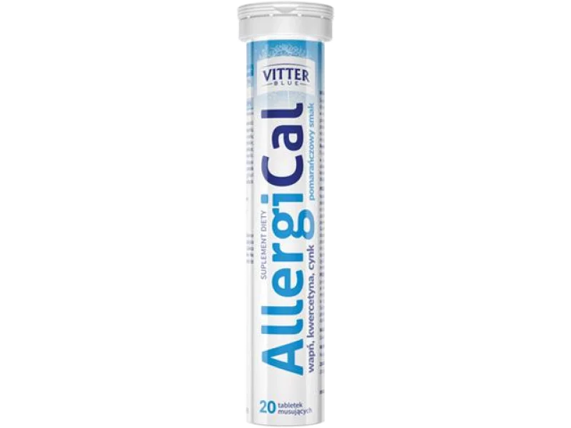 Vitter Blue AllergiCal, tabletki musujące, 20 tabl.