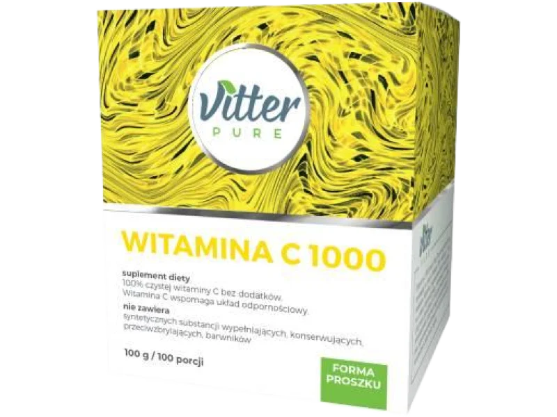 VITTER PURE Witamina C 1000, proszek, 1000 mg, 100 g