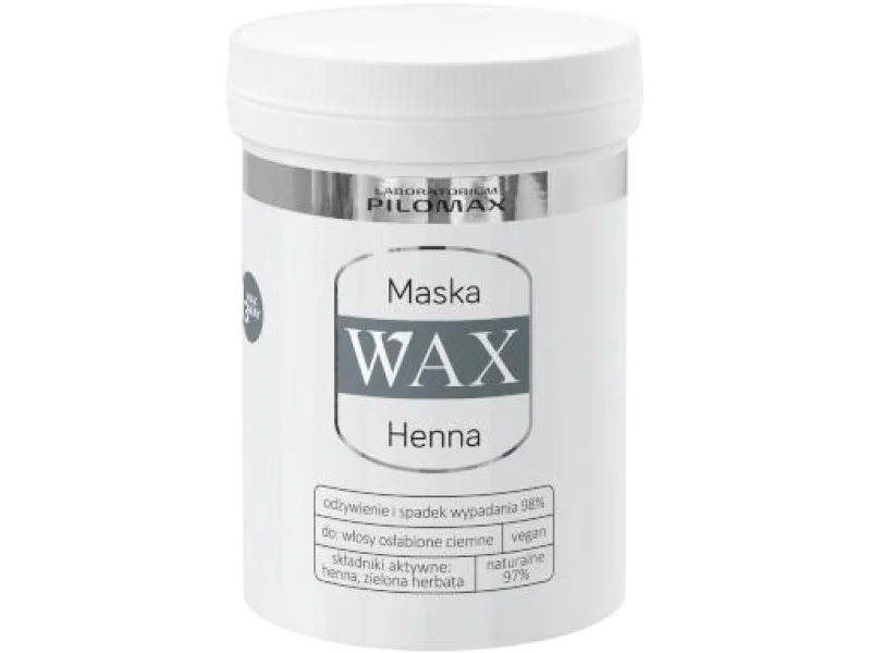 WAX ang Pilomax Maska Henna włosy ciemne – suche i zniszczone, 240 ml