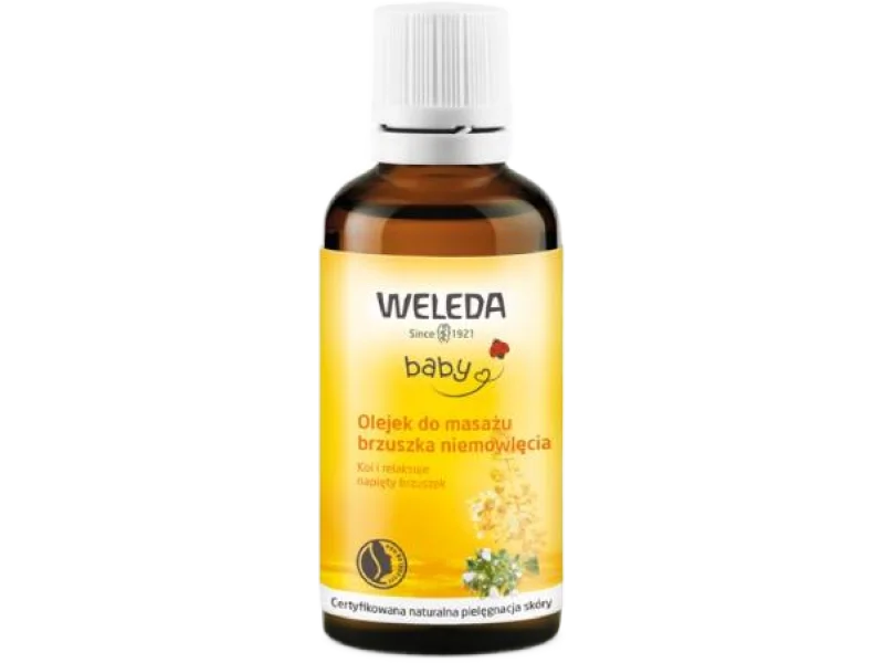 WELEDA Baby Olejek do masażu brzuszka niemowlęcia, 50 ml
