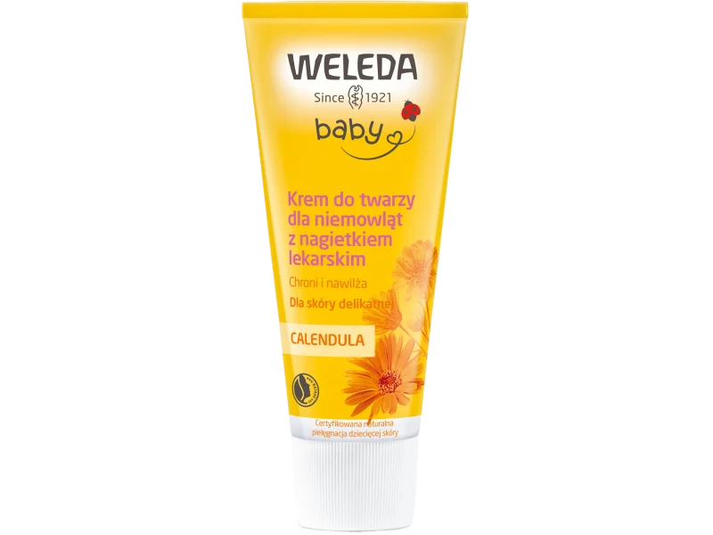 WELEDA CALENDULA krem do twarzy dla niemowląt i dzieci z nagietkiem lekarskim, 50 ml