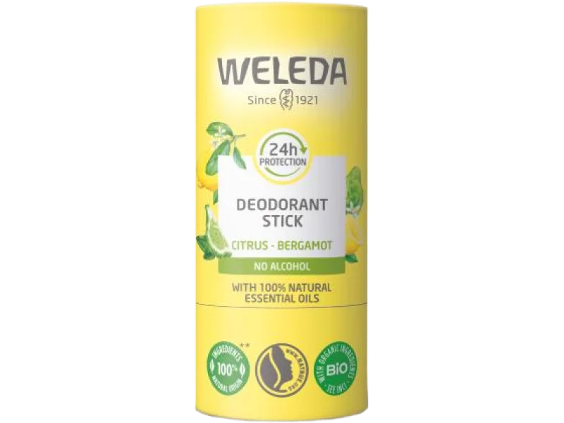 WELEDA Dezodorant cytryna-bergamotka, sztyft, 50 g