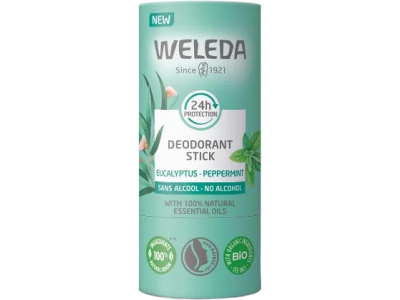 WELEDA Dezodorant eukaliptus-mięta pieprzowa, sztyft, 50 g