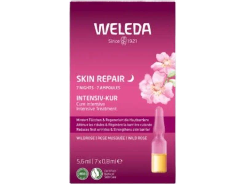 WELEDA Skin Repair Intensywna kuracja z dziką różą, olejek, 7×0,8ml ml
