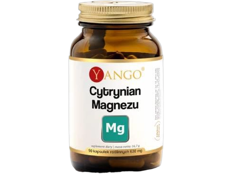 Yango cytrynian magnezu bezwodny, kapsułki, 81 mg, 90 kaps.